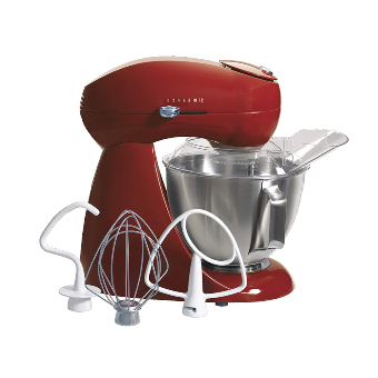 Hamilton Beach Eclectrics All-Metal 12-Speed Electric Stand Mixer, Tilt-Head, 4.5 Quarts, Pouring Shield, Red (63232)